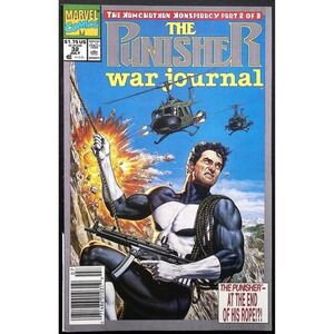 Punisher War Journal #7 Newsstand Marvel Comic Book 1991‎ Joe Jusko Cover VF